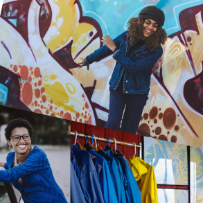 unsplash black girl denim jacket fashion